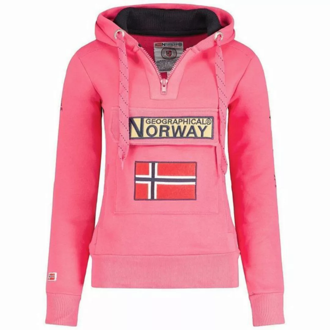 Geo Norway Kapuzenpullover Half Zip Hoodie bagymclass (1-tlg) mit Norwegen günstig online kaufen