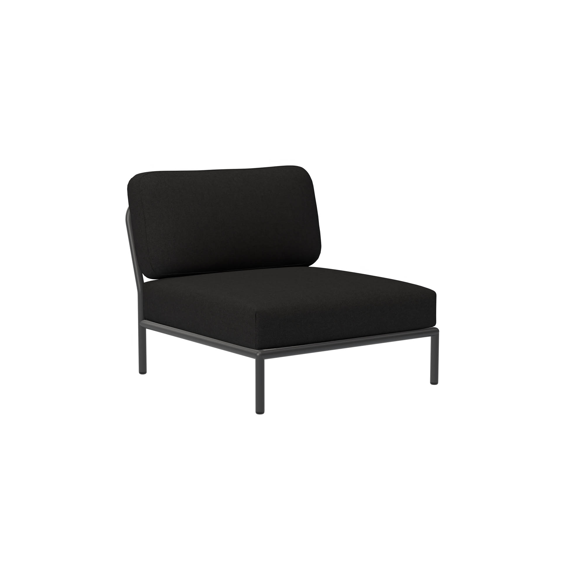 LEVEL Outdoor Sessel Lounge-Modul 1 Dunkelgrau Kohle günstig online kaufen