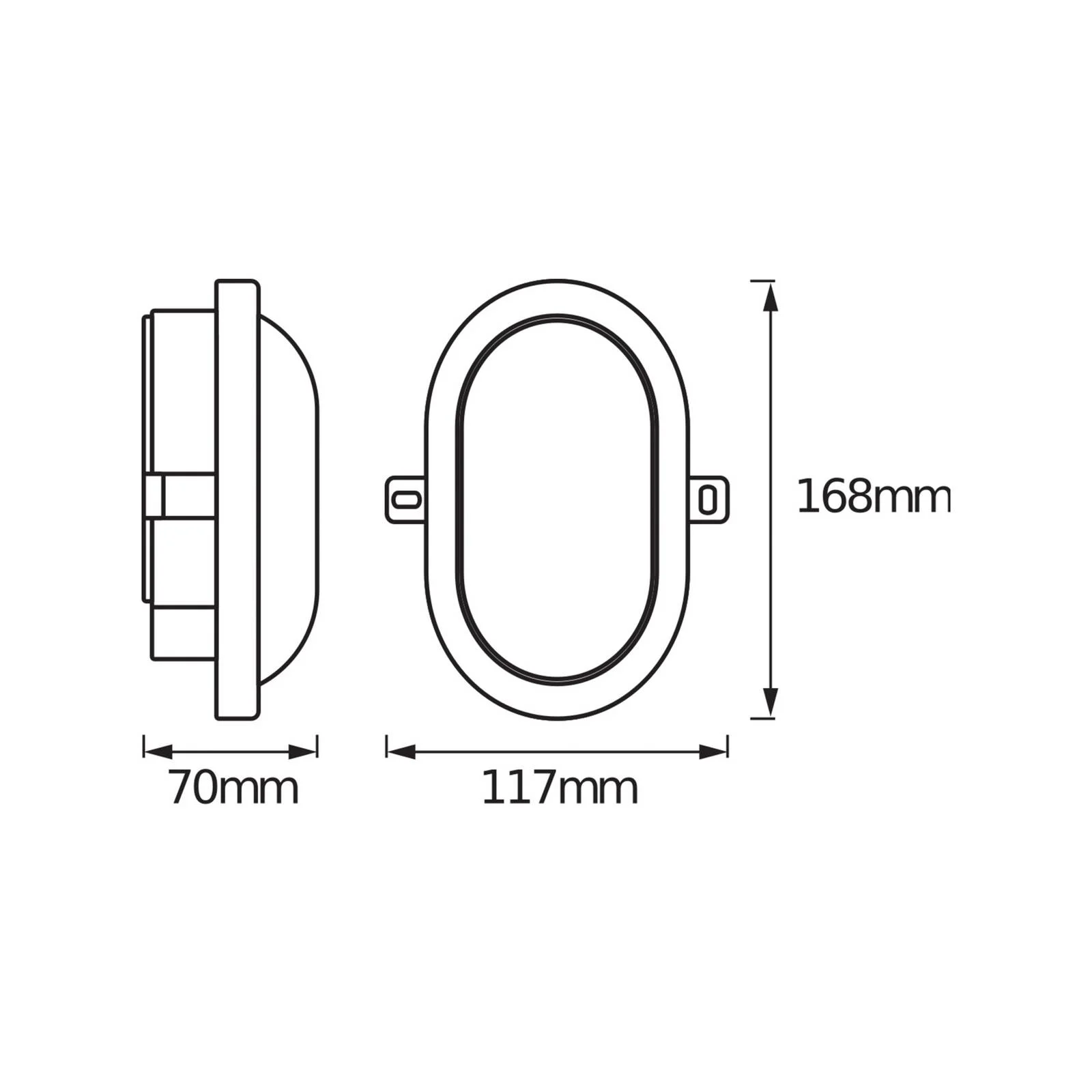 OSRAM LED-Außenwandlampe BULKHEAD, weiß, 6 W Kunststoff IP54 günstig online kaufen