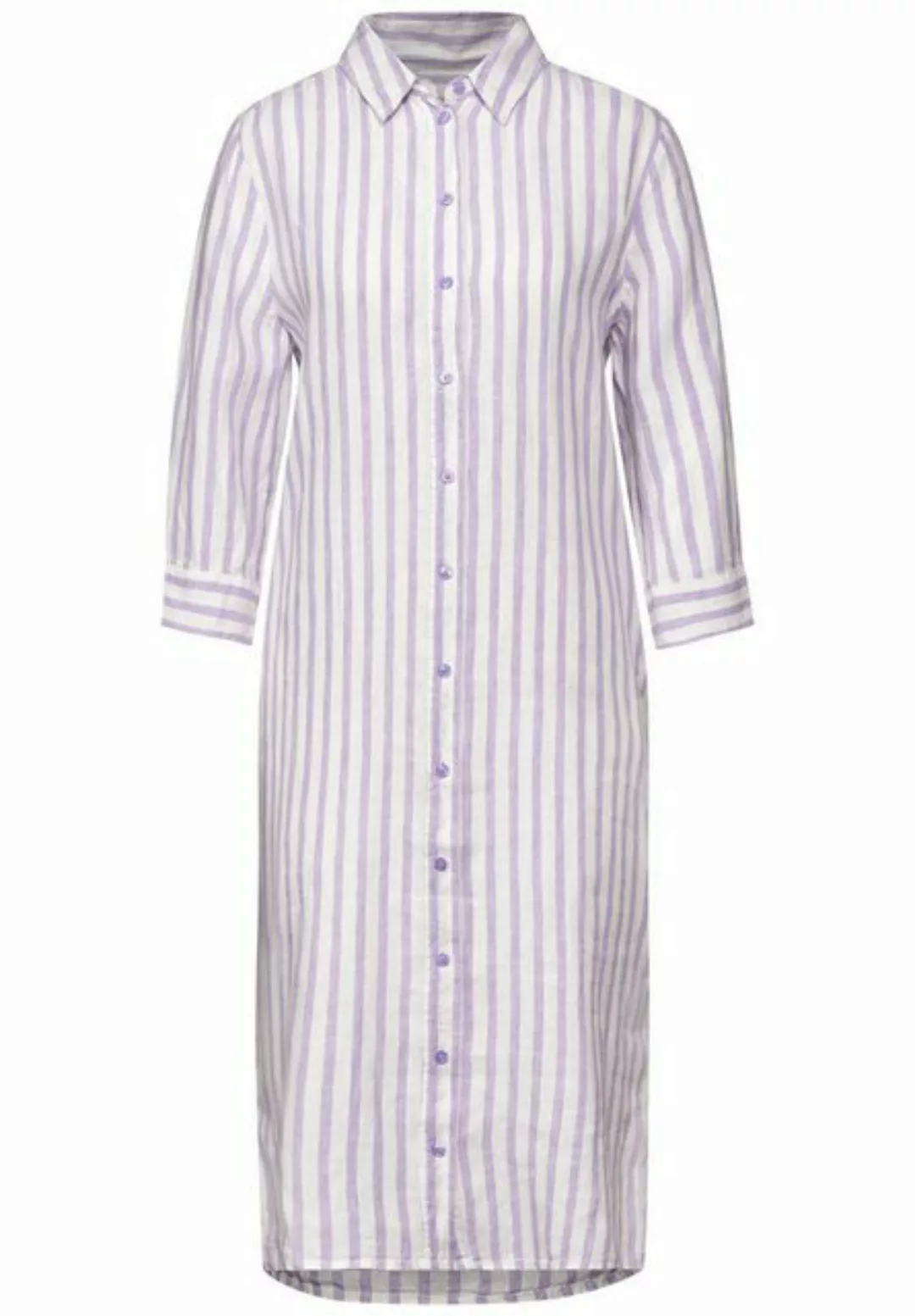 STREET ONE Sommerkleid LS_Yarn Dyed Linen Shirt Dress, smell of lavender günstig online kaufen