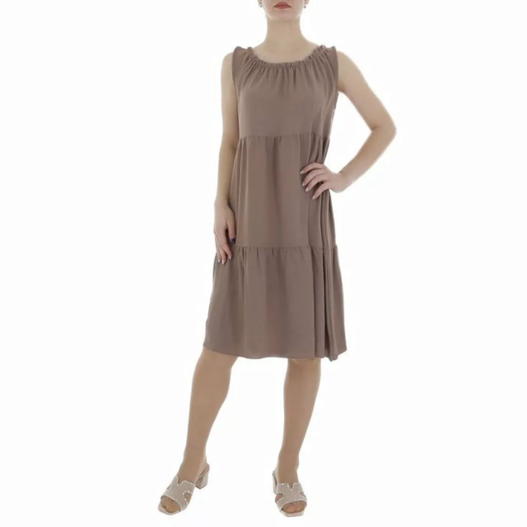 Ital-Design Sommerkleid Damen Freizeit Stufenkleid (86164330) Crinkle-Optik günstig online kaufen