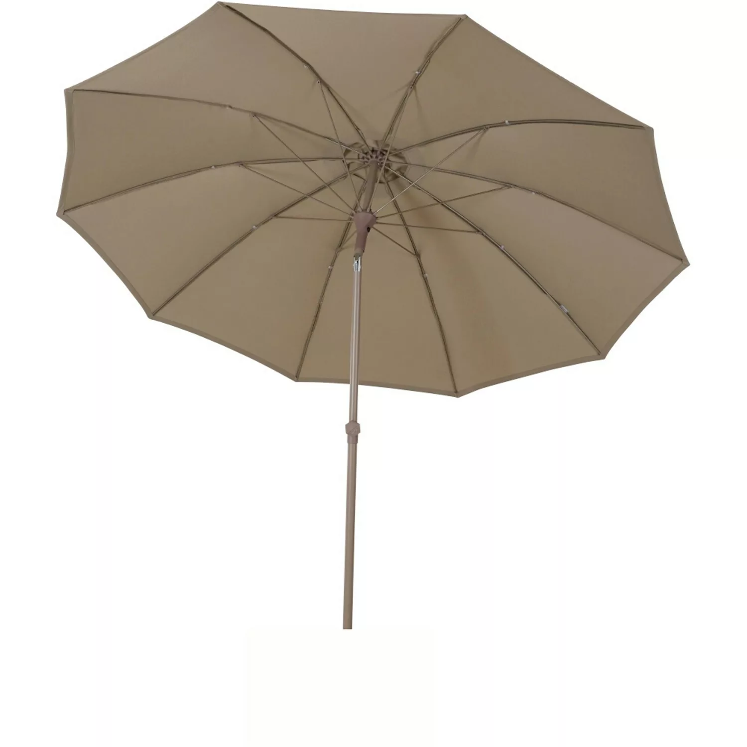 Siena Garden Marktschirm Ø 270 cm Taupe mit Schieber günstig online kaufen