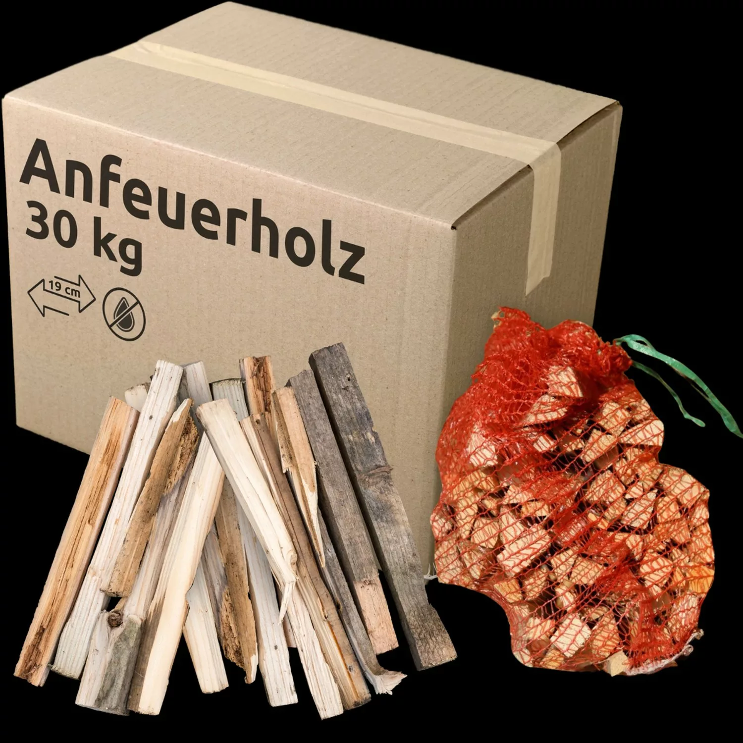 holz4home Anfeuerholz ca. 30Kg Kaminanzünder Anzündholz Grillanzünder Getro günstig online kaufen