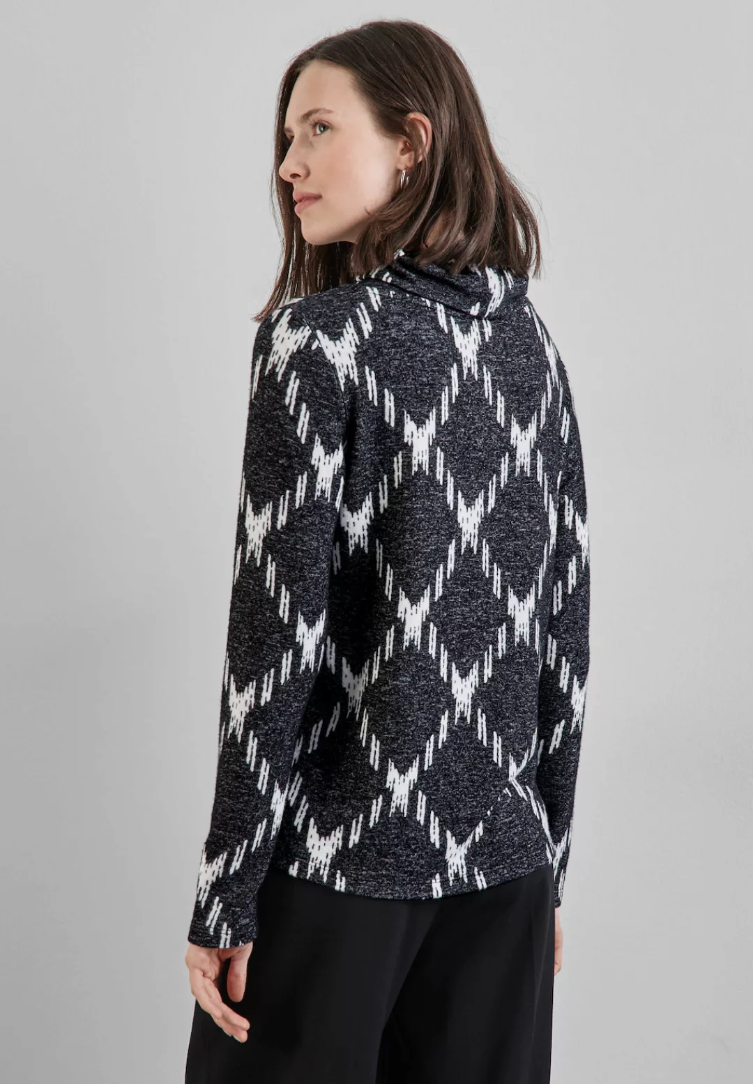 STREET ONE Langarmshirt mit Rollkragen günstig online kaufen