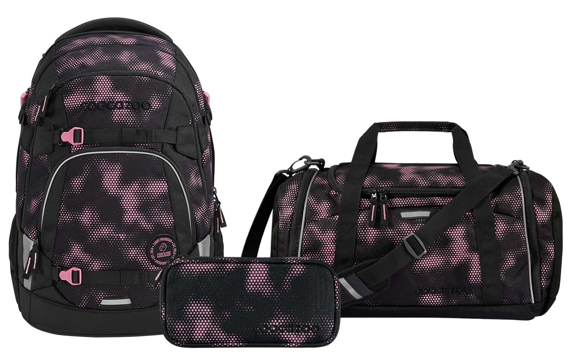 coocazoo Schulranzen Schulrucksack-Set MATE Pink Illusion günstig online kaufen