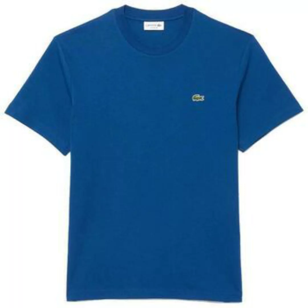 Lacoste  T-Shirts & Poloshirts Classic Fit Cotton T-Shirt Globe Blue günstig online kaufen