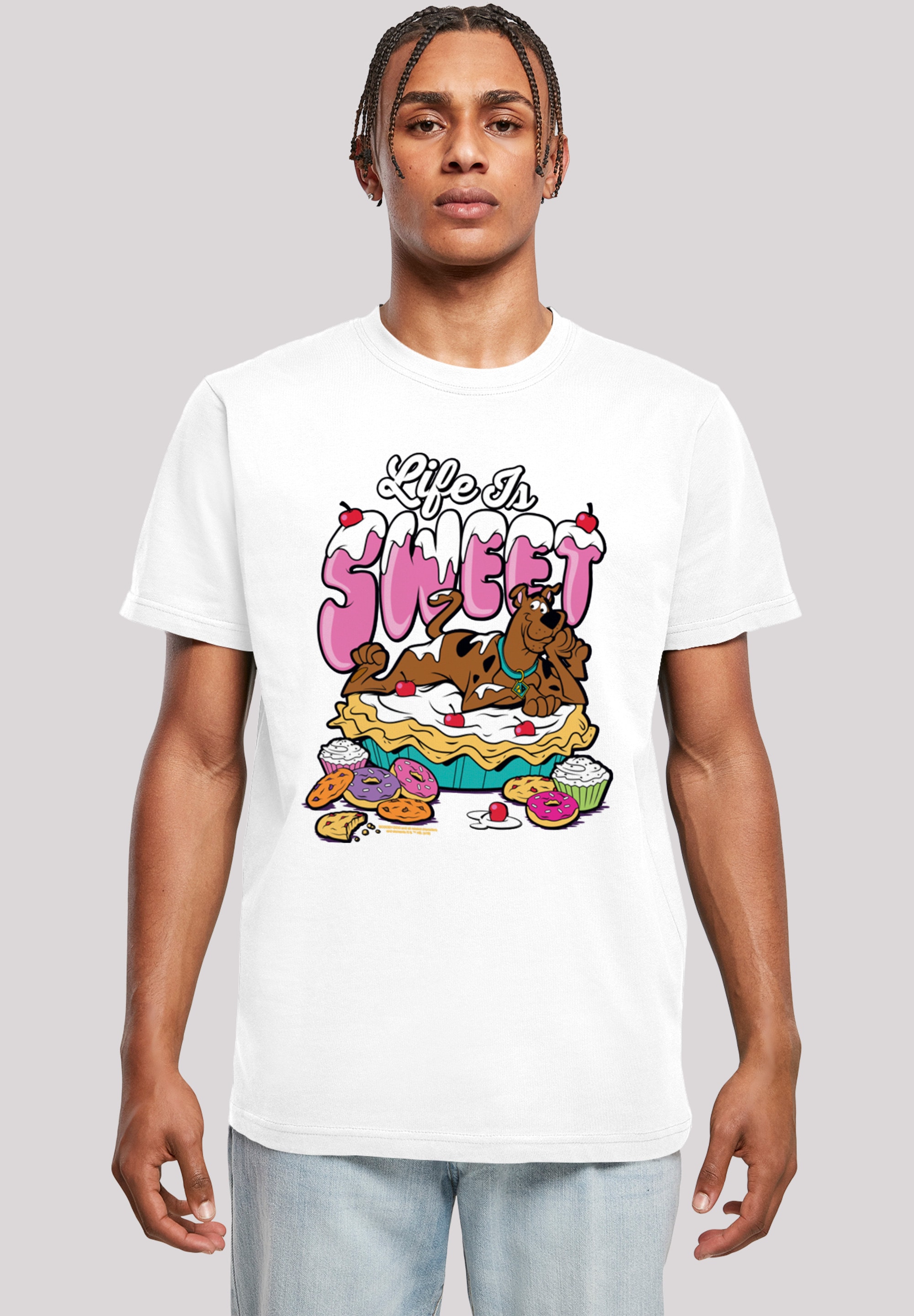 F4NT4STIC T-Shirt "Scooby Doo Life Is Sweet", Herren,Premium Merch,Regular- günstig online kaufen