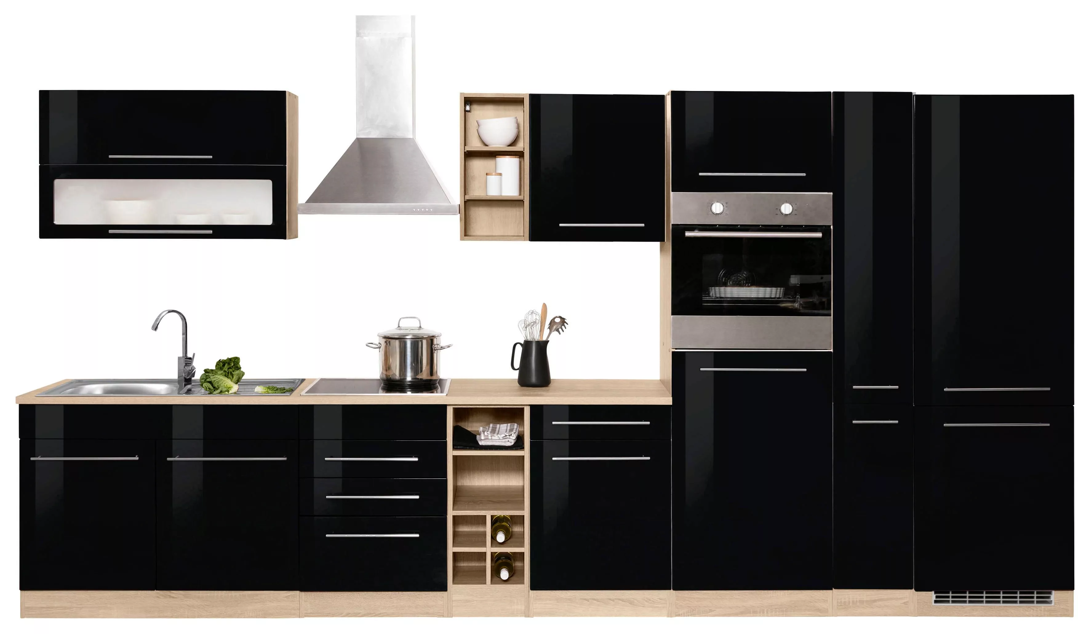 KOCHSTATION Küchenzeile "KS-Eton", ohne E-Geräte, Breite 390 cm günstig online kaufen