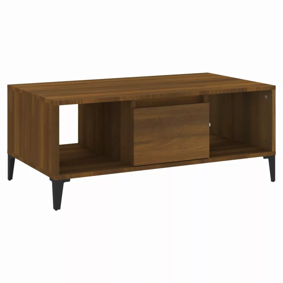 Vidaxl Couchtisch Braun Eichen-optik 90x50x36,5 Cm Holzwerkstoff günstig online kaufen