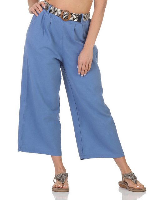 OriginalYou Leinenhose Damen Leinenhose 7/8 Länge Culotte Sommerhose Leinen günstig online kaufen