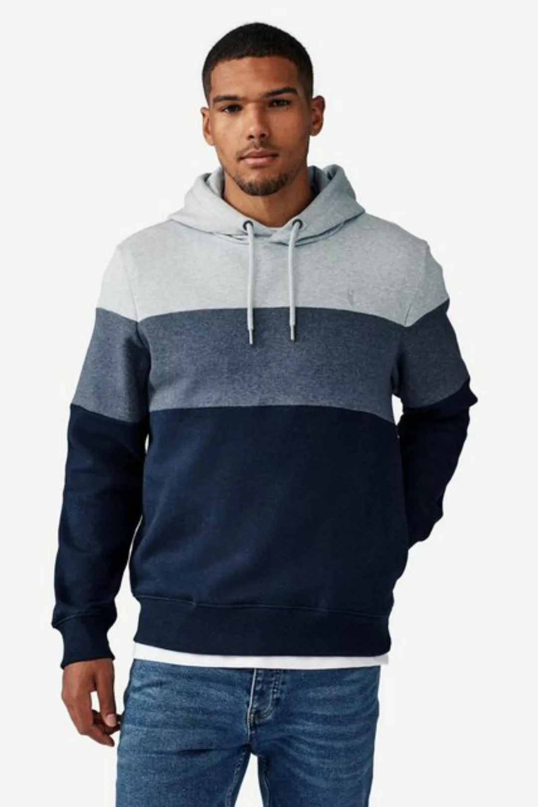 Next Kapuzensweatshirt Meliertes Hoodie in Blockfarben (1-tlg) günstig online kaufen