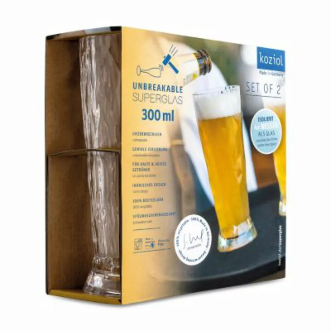 KOZIOL Bierglas »CLUB No. 10«, (Set, 2 tlg., 2er Set) günstig online kaufen