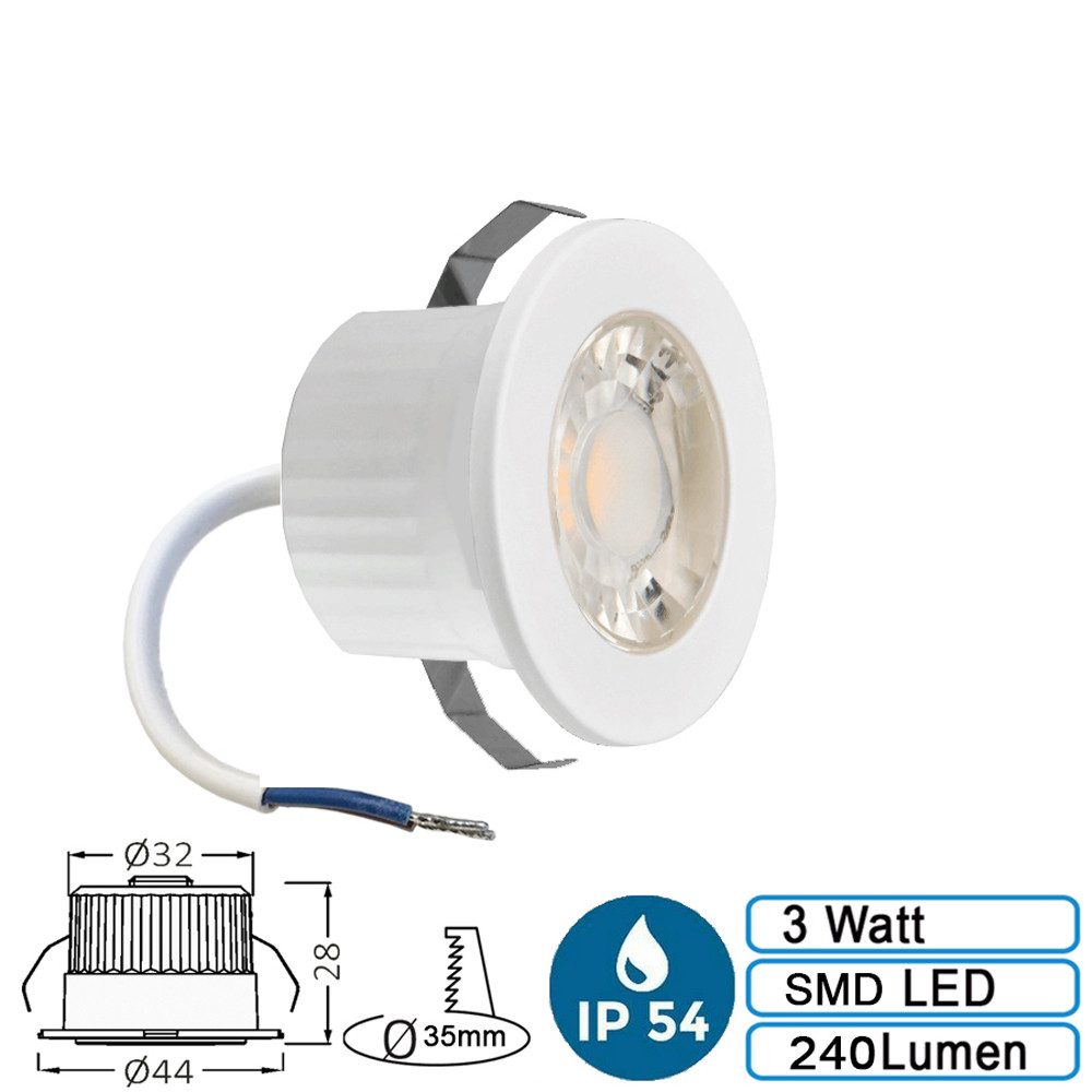 Braytron LED Einbaustrahler 3w Mini LED günstig online kaufen