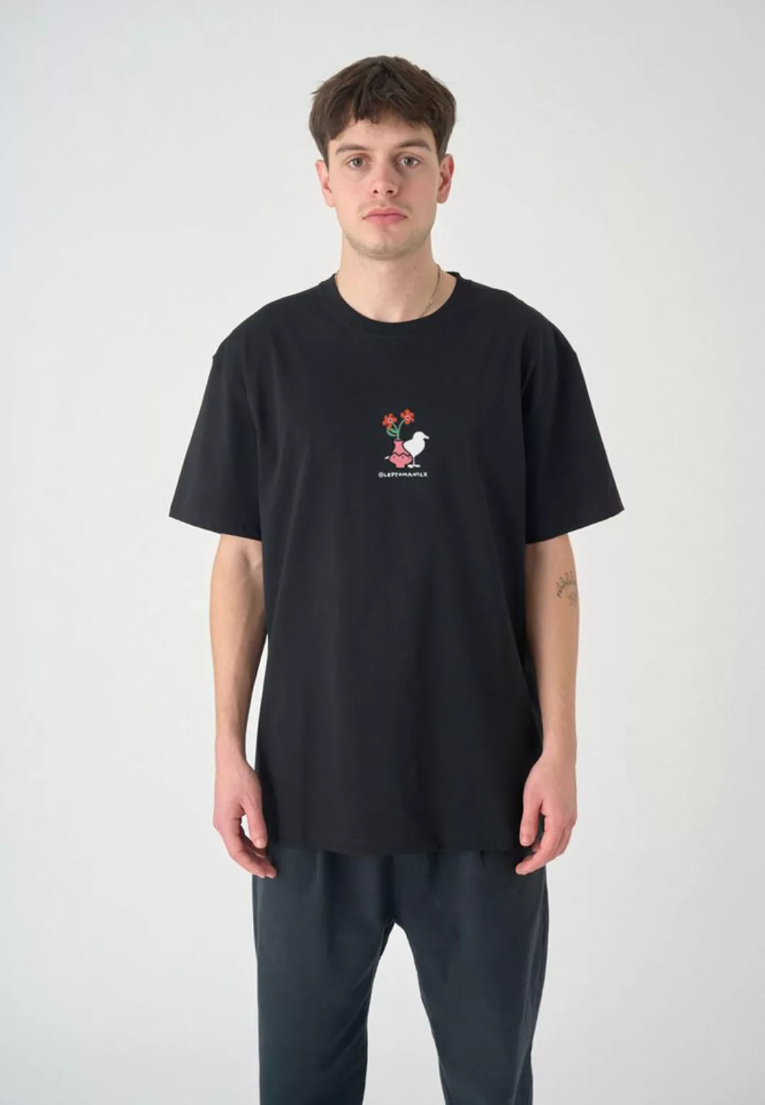 Cleptomanicx T-Shirt Flower Gull mit tollem Frontprint günstig online kaufen