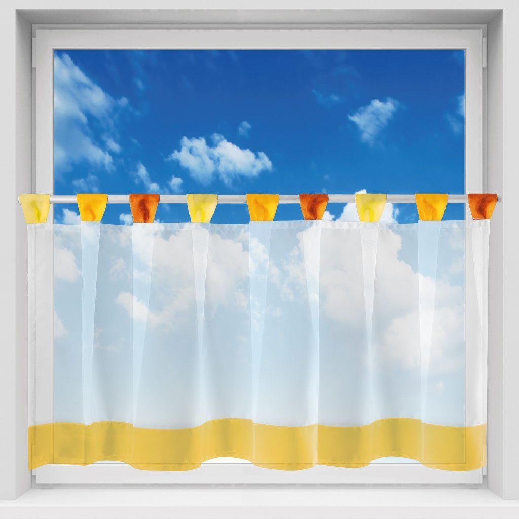 Arsvita Vorhang, Schlaufen, transparent, Voile, Bistrogardine günstig online kaufen