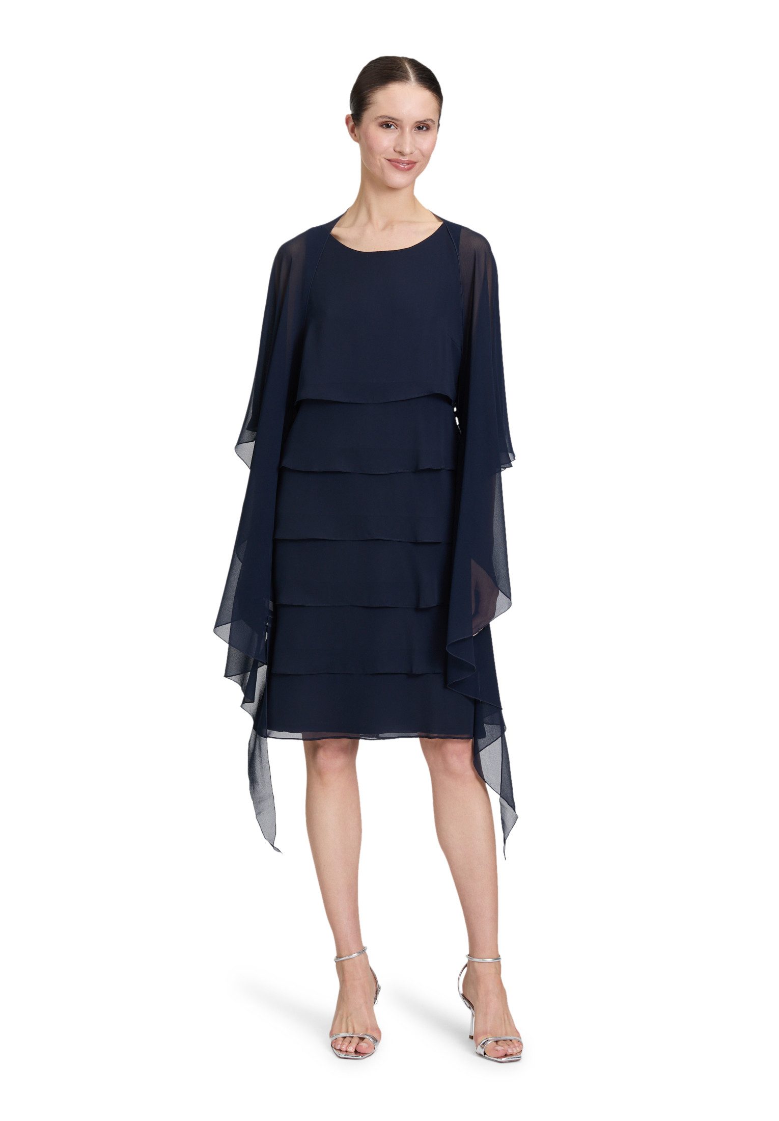 Vera Mont Multifunktionstuch "Vera Mont Damen Chiffonstola mit Volant", Nah günstig online kaufen