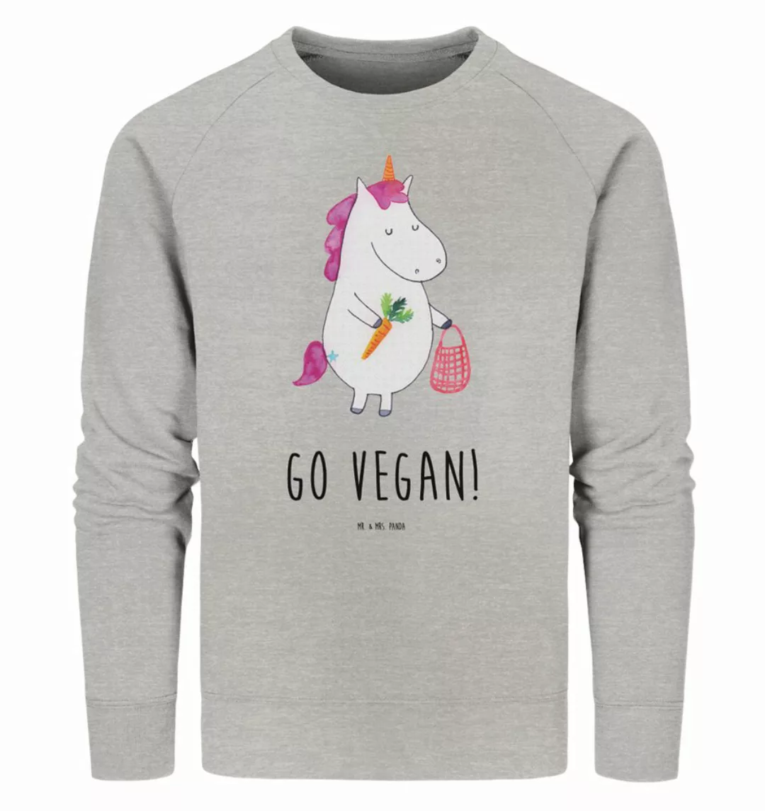 Mr. & Mrs. Panda Longpullover Größe L Einhorn Vegan - Heather Grey - Gesche günstig online kaufen