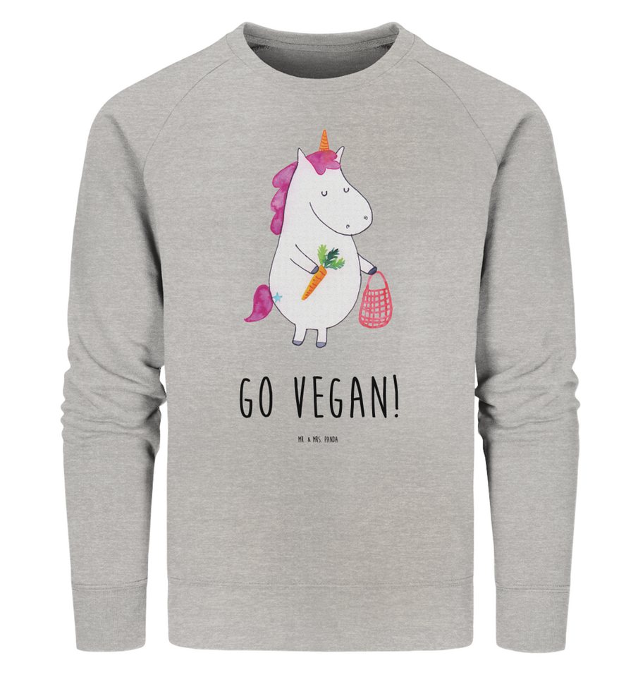 Mr. & Mrs. Panda Longpullover Größe XS Einhorn Vegan - Heather Grey - Gesch günstig online kaufen