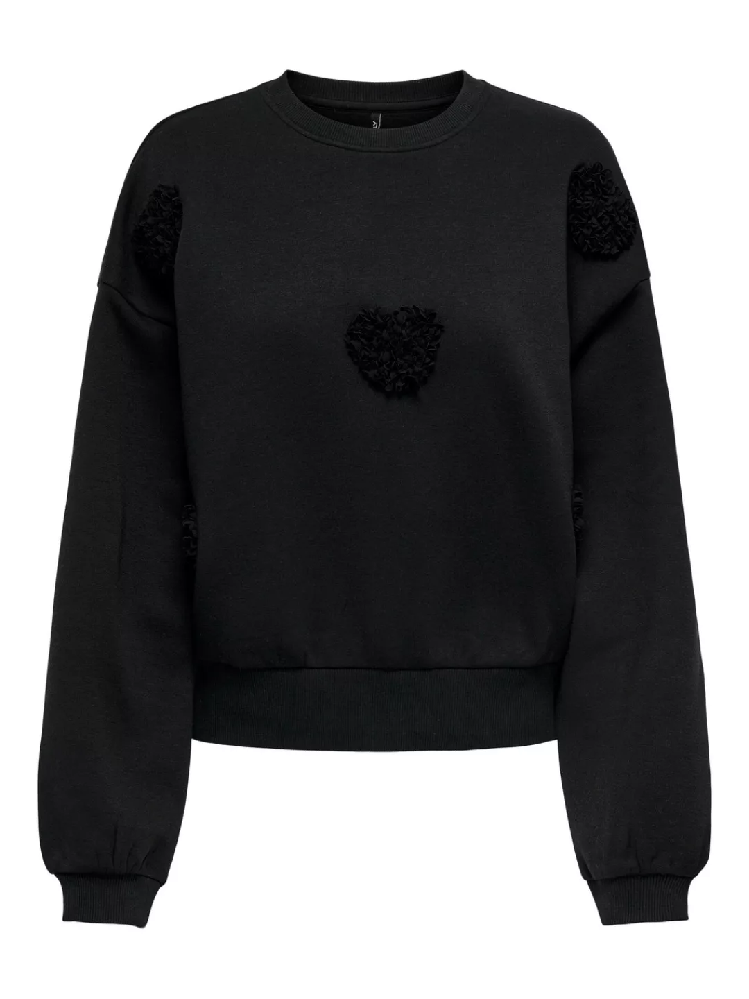 ONLY Sweater "ONLKIARA L/S HEART O-NECK BOX SWT" günstig online kaufen