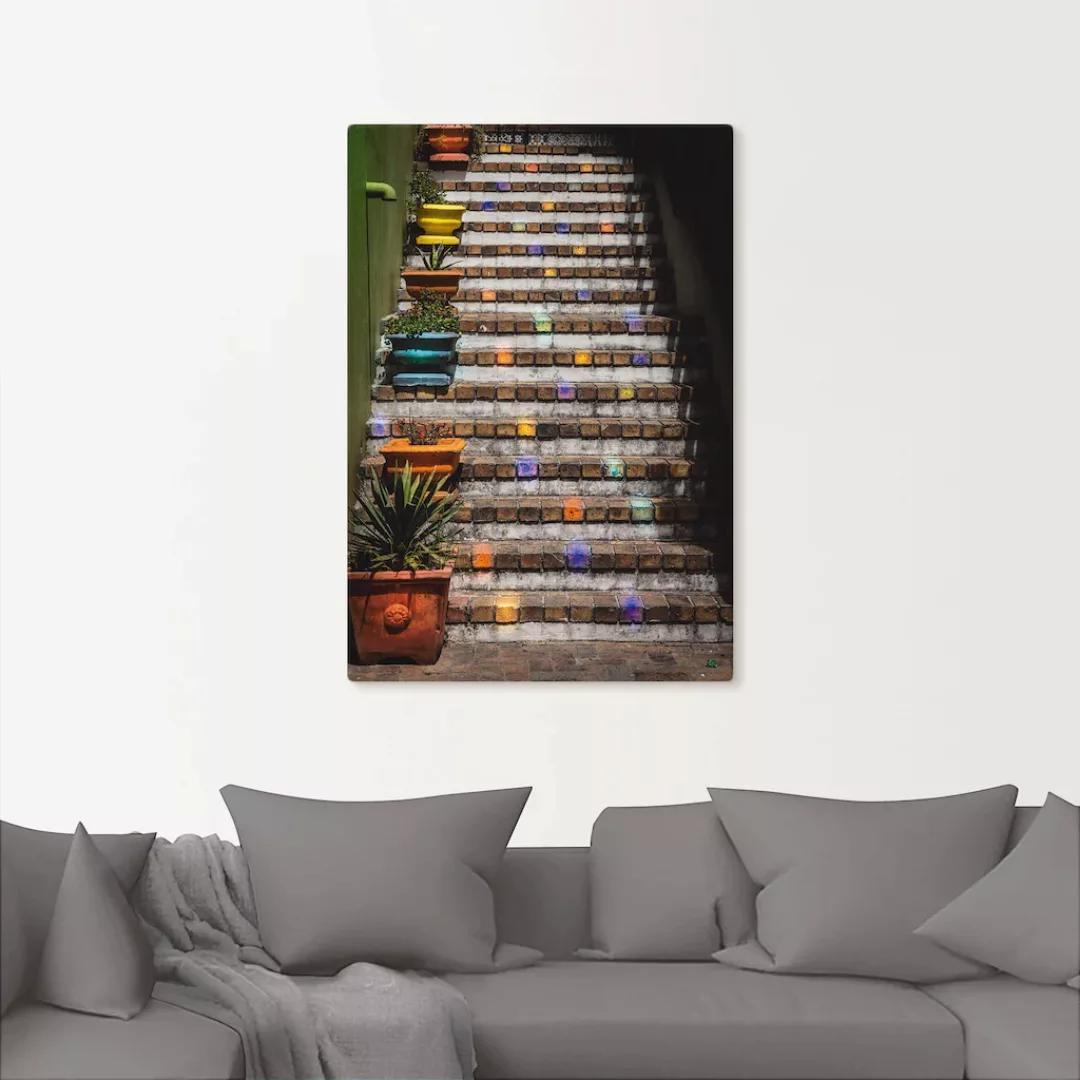 Artland Wandbild "Die Treppe", Gebäude, (1 St.), als Leinwandbild, Poster, günstig online kaufen