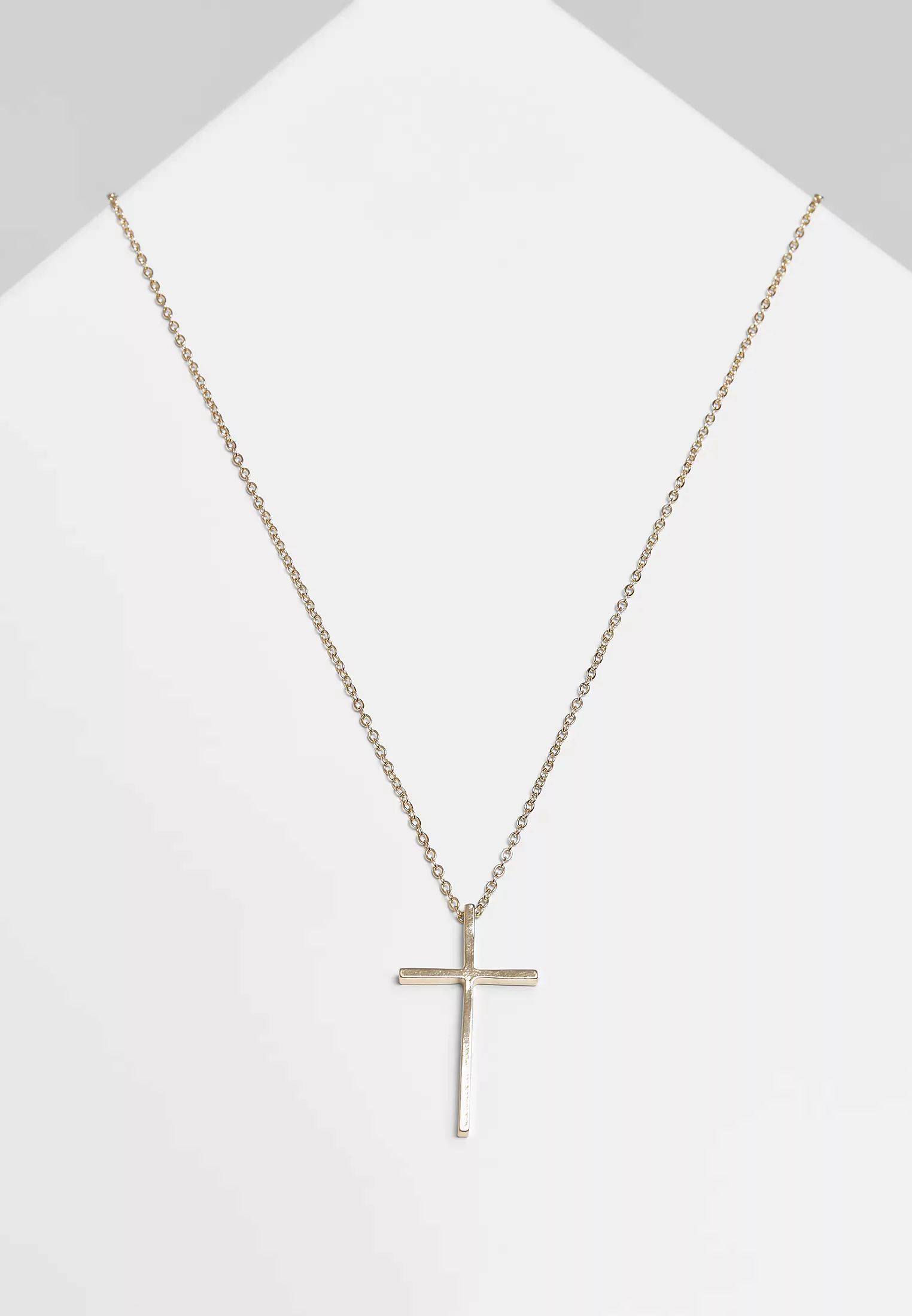 URBAN CLASSICS Edelstahlkette "Accessoires Big Basic Cross Necklace" günstig online kaufen