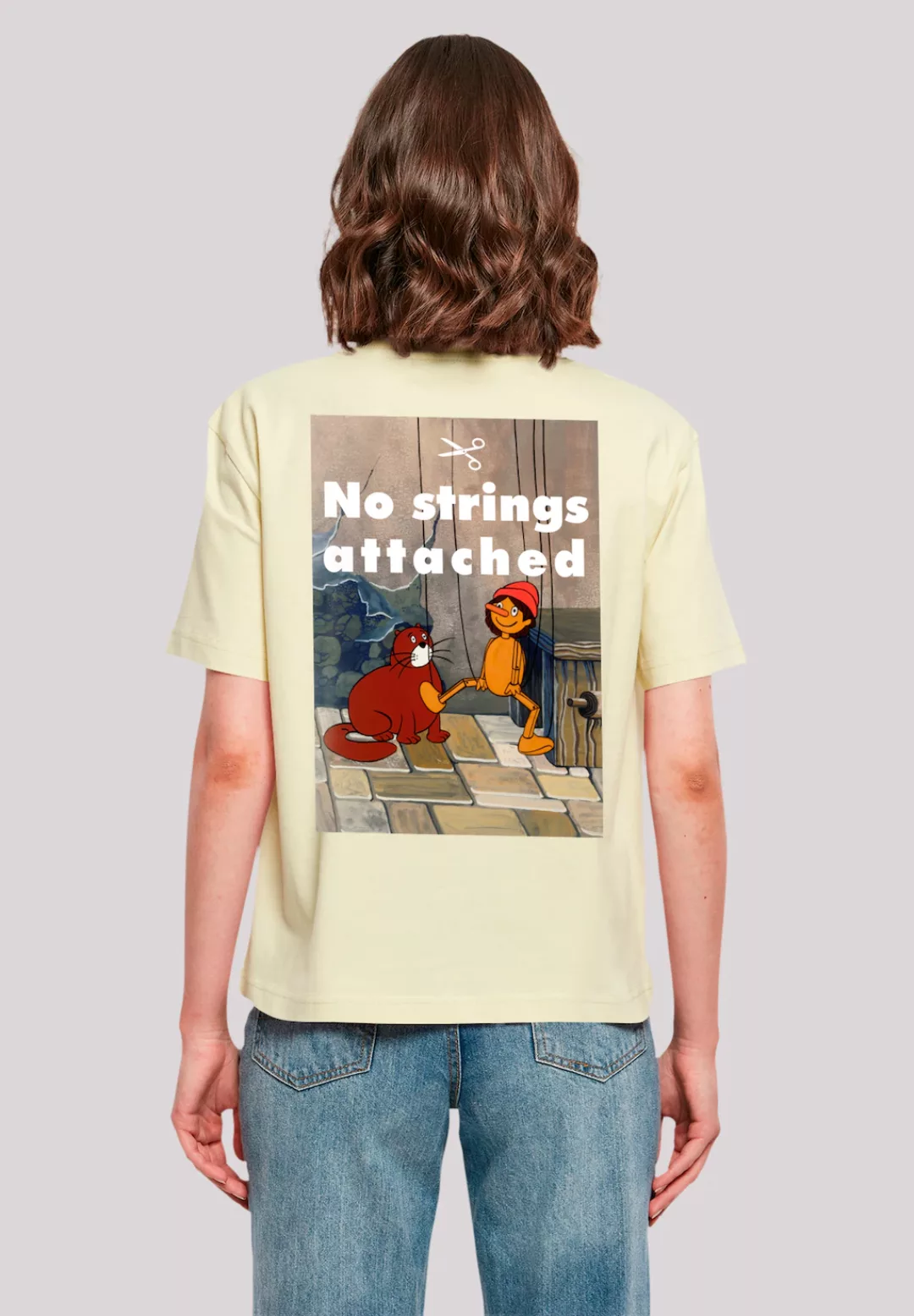 F4NT4STIC T-Shirt "Pinocchio No Strings Attached", Retro, Heroes of Childho günstig online kaufen