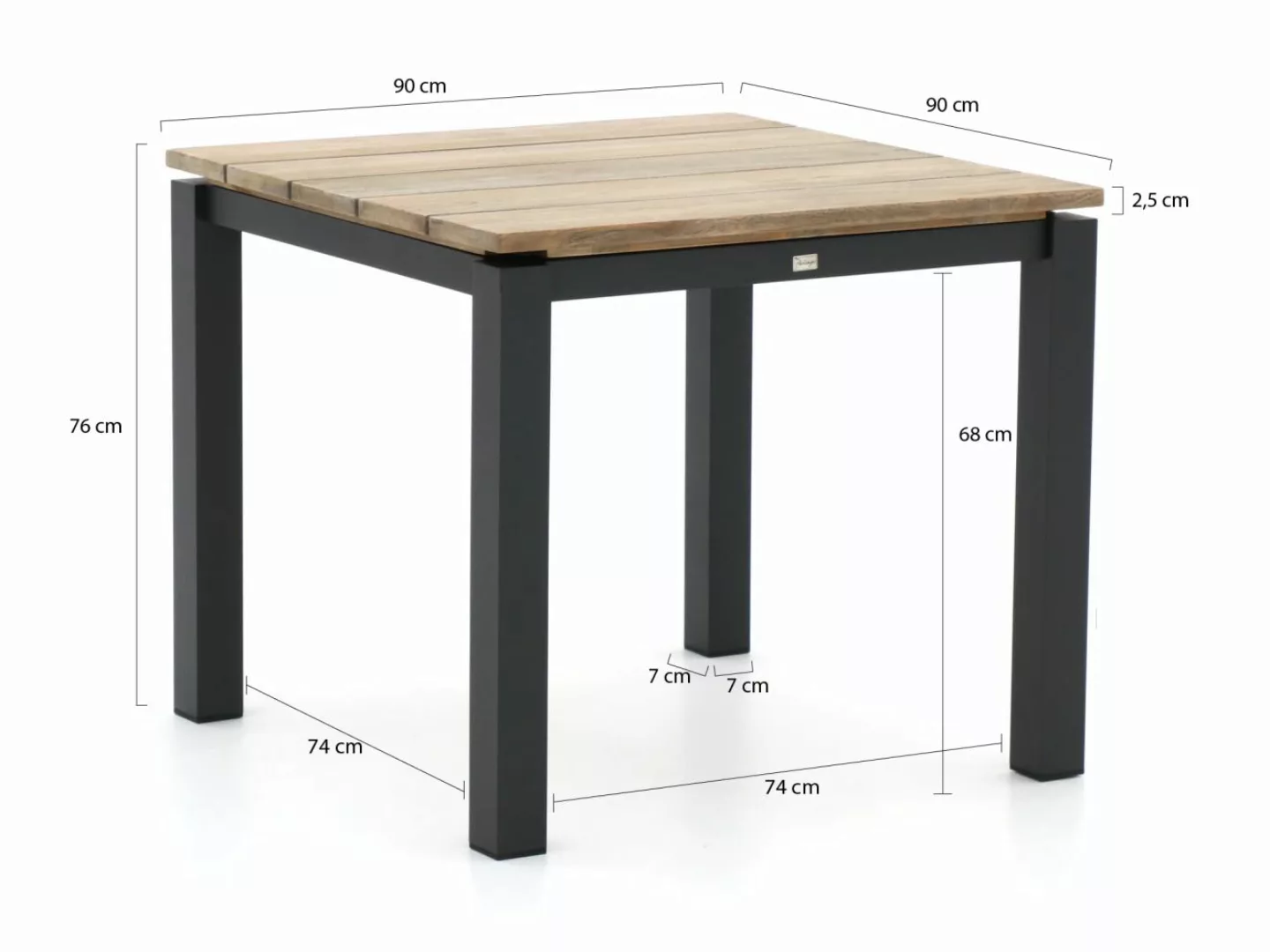 Bellagio Lagundo Gartentisch 90x90 cm günstig online kaufen