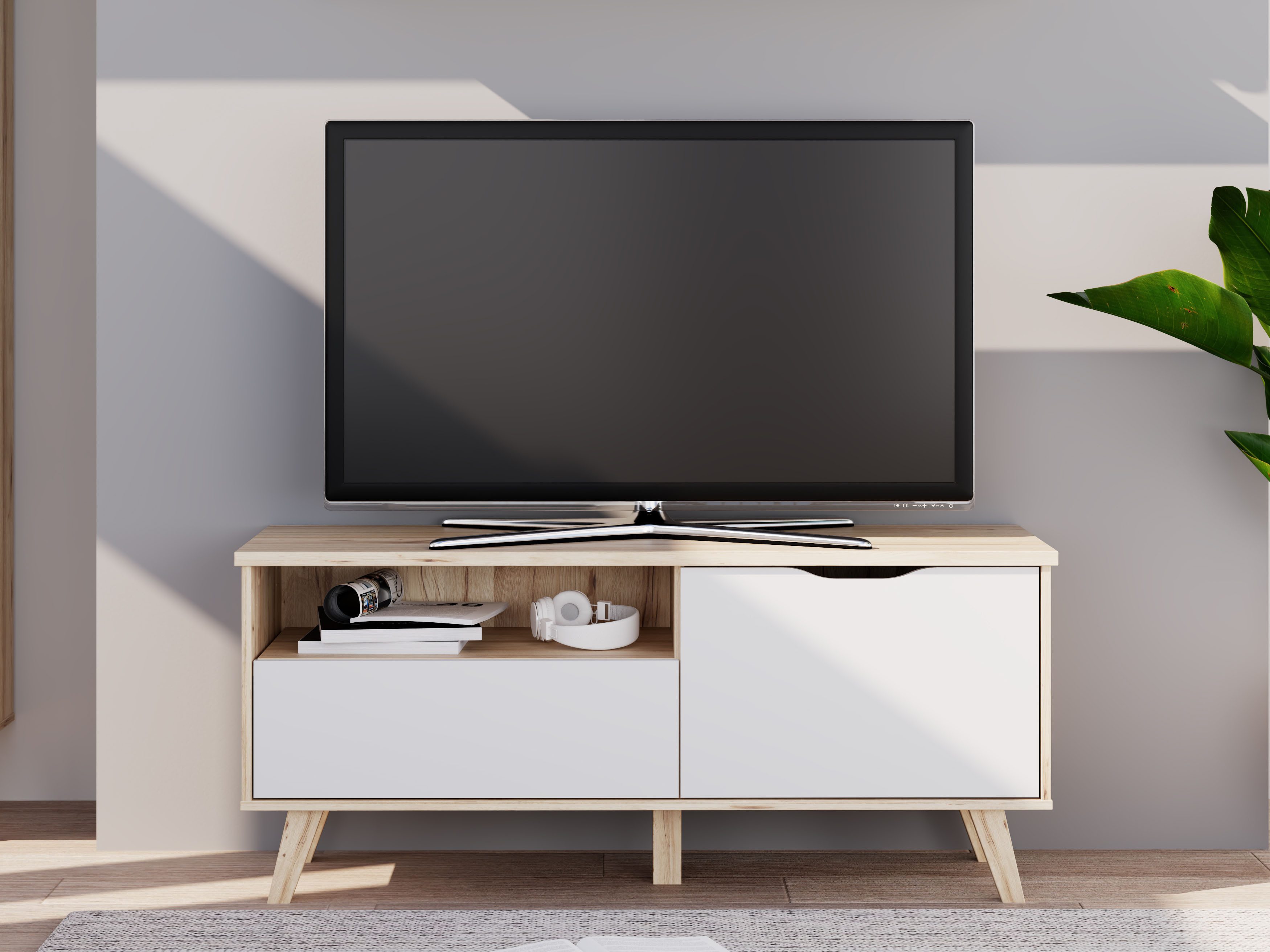 FORTE Lowboard "Vankka TV-Bank, TV-Board", (B/H/T 124,4/54,3/41,7 cm), TV-T günstig online kaufen