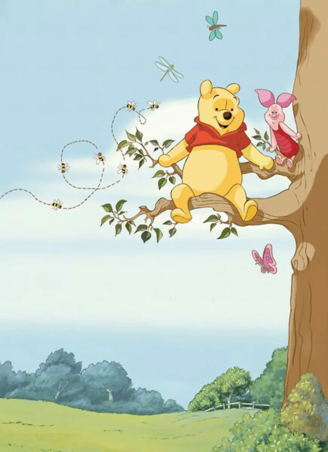 Komar Fototapete »Winnie the Pooh Tree - Größe 184 x 254 cm«, bedruckt, Woh günstig online kaufen