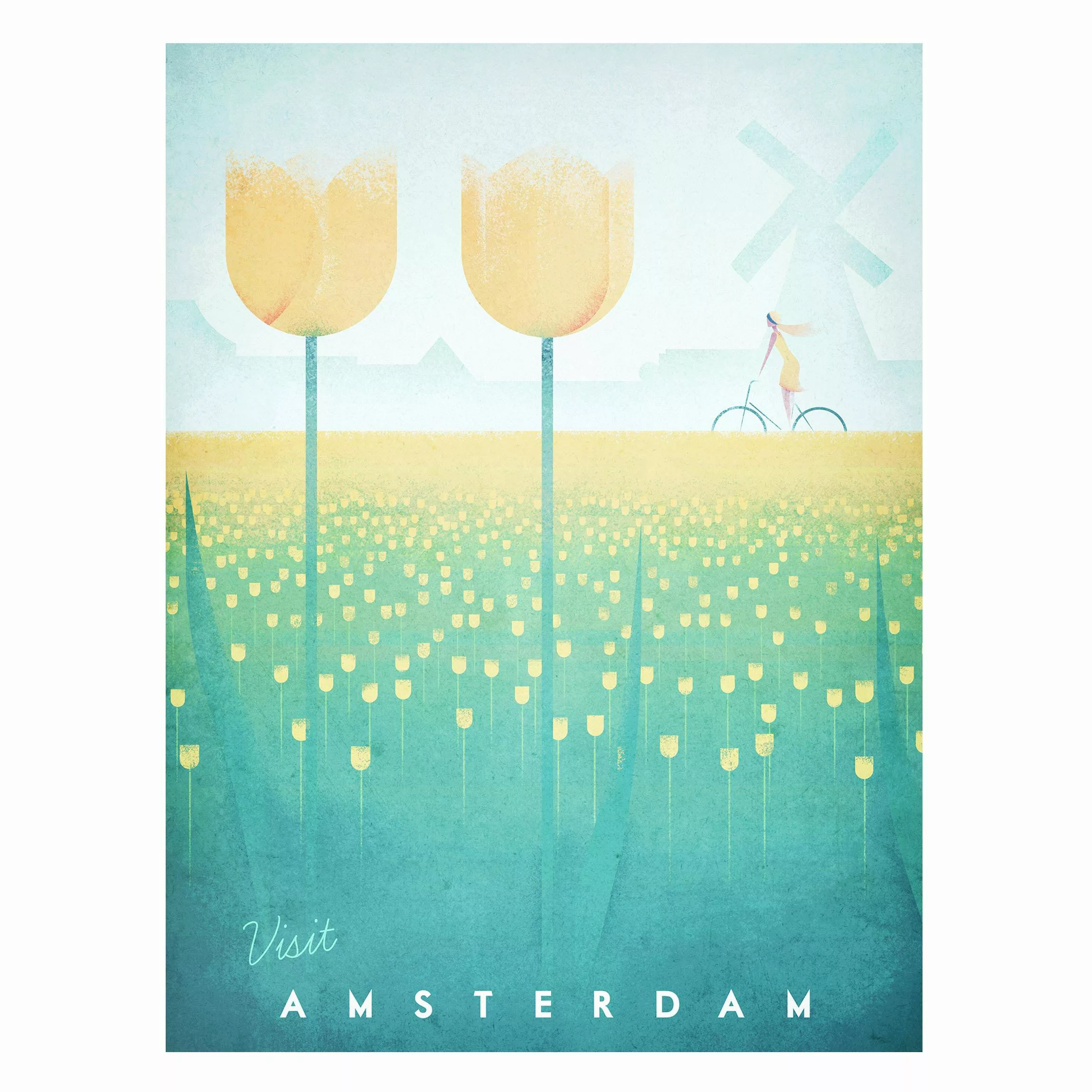 Magnettafel Blumen - Hochformat 3:4 Reiseposter - Amsterdam günstig online kaufen