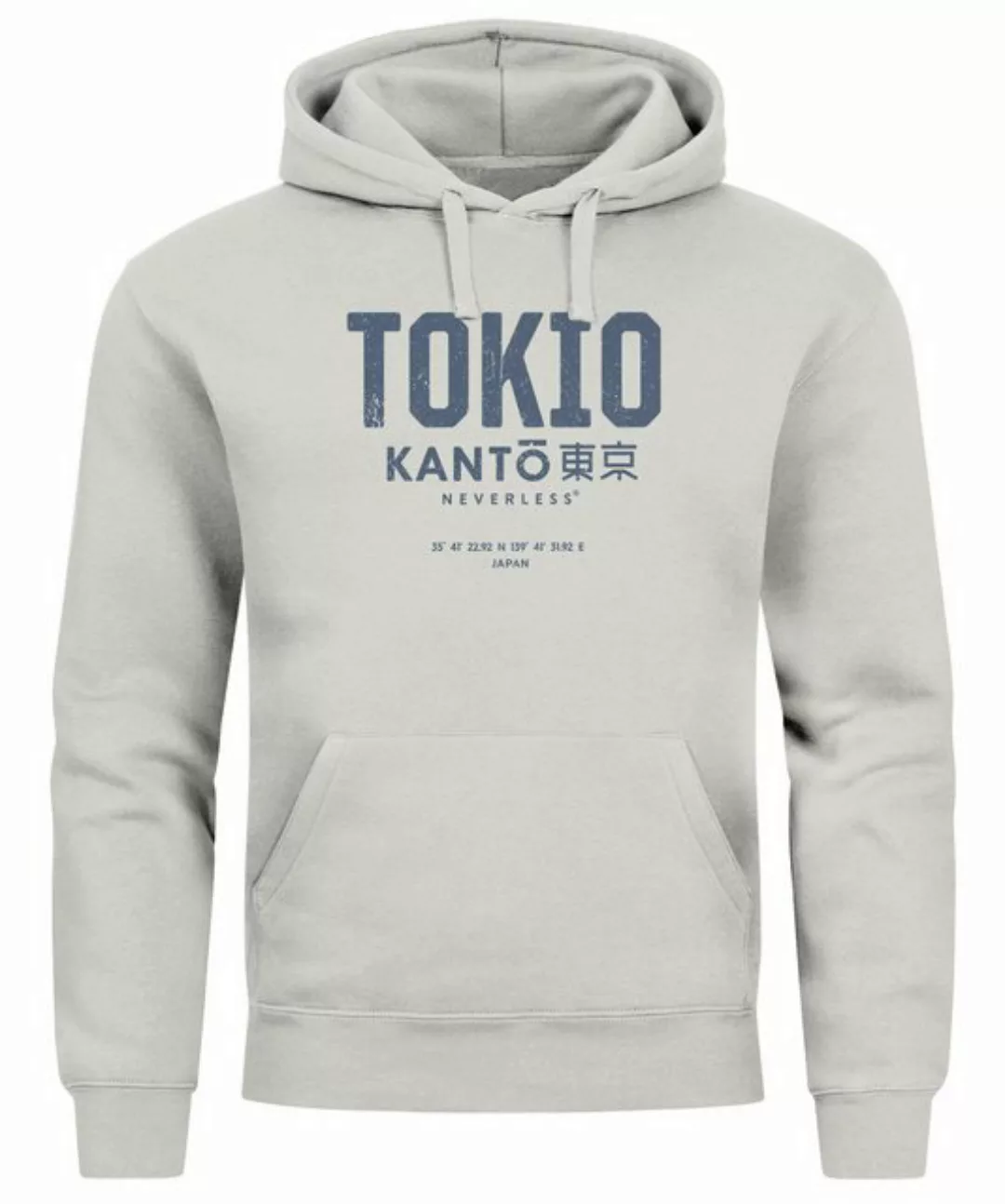 Neverless Hoodie Hoodie Herren Frontprint Tokyo Japan Japanische Schriftzei günstig online kaufen