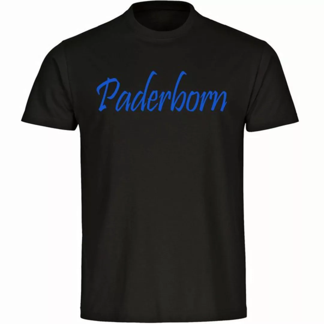 multifanshop T-Shirt Herren Paderborn - Schriftzug - Männer günstig online kaufen