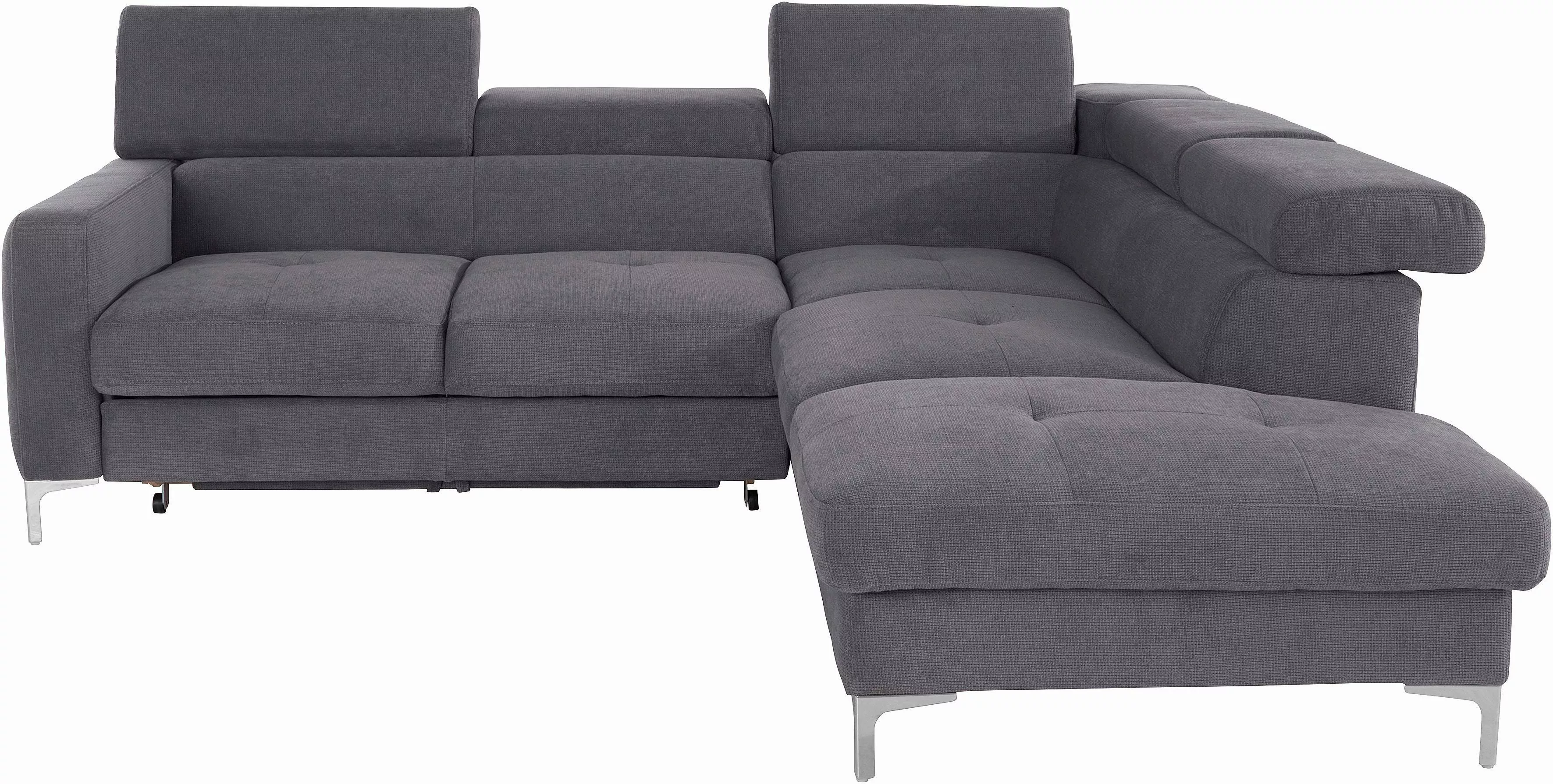 COTTA Ecksofa "Sammy L-Form", mit Kopfteilverstellung, wahlweise mit Bettfu günstig online kaufen