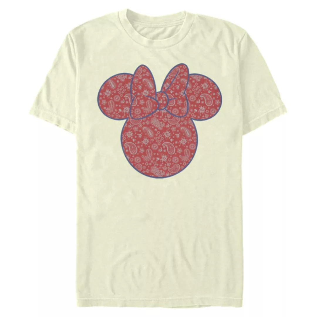 Disney - Micky Maus - Minnie Maus Americana Paisley - Männer T-Shirt günstig online kaufen