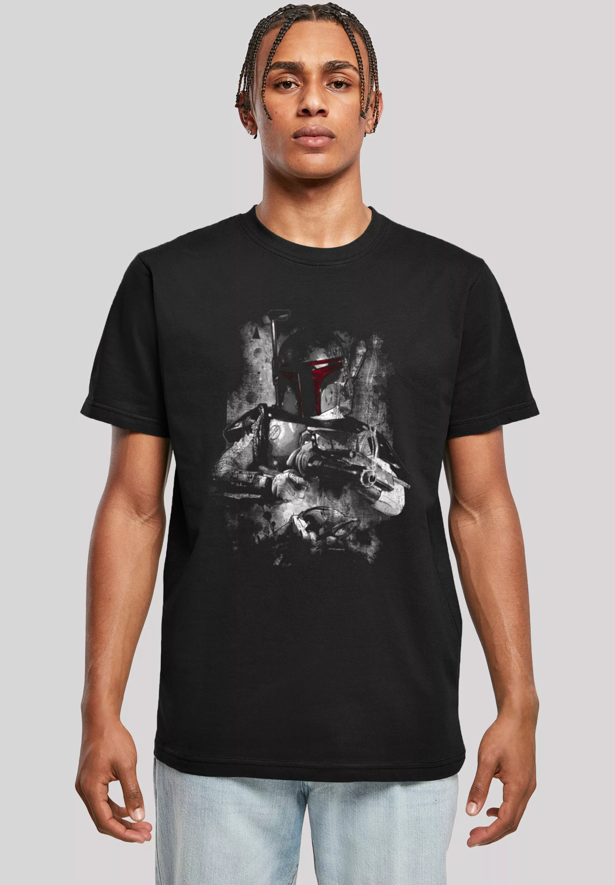 F4NT4STIC T-Shirt "Star Wars Boba Fett Distressed", Print günstig online kaufen