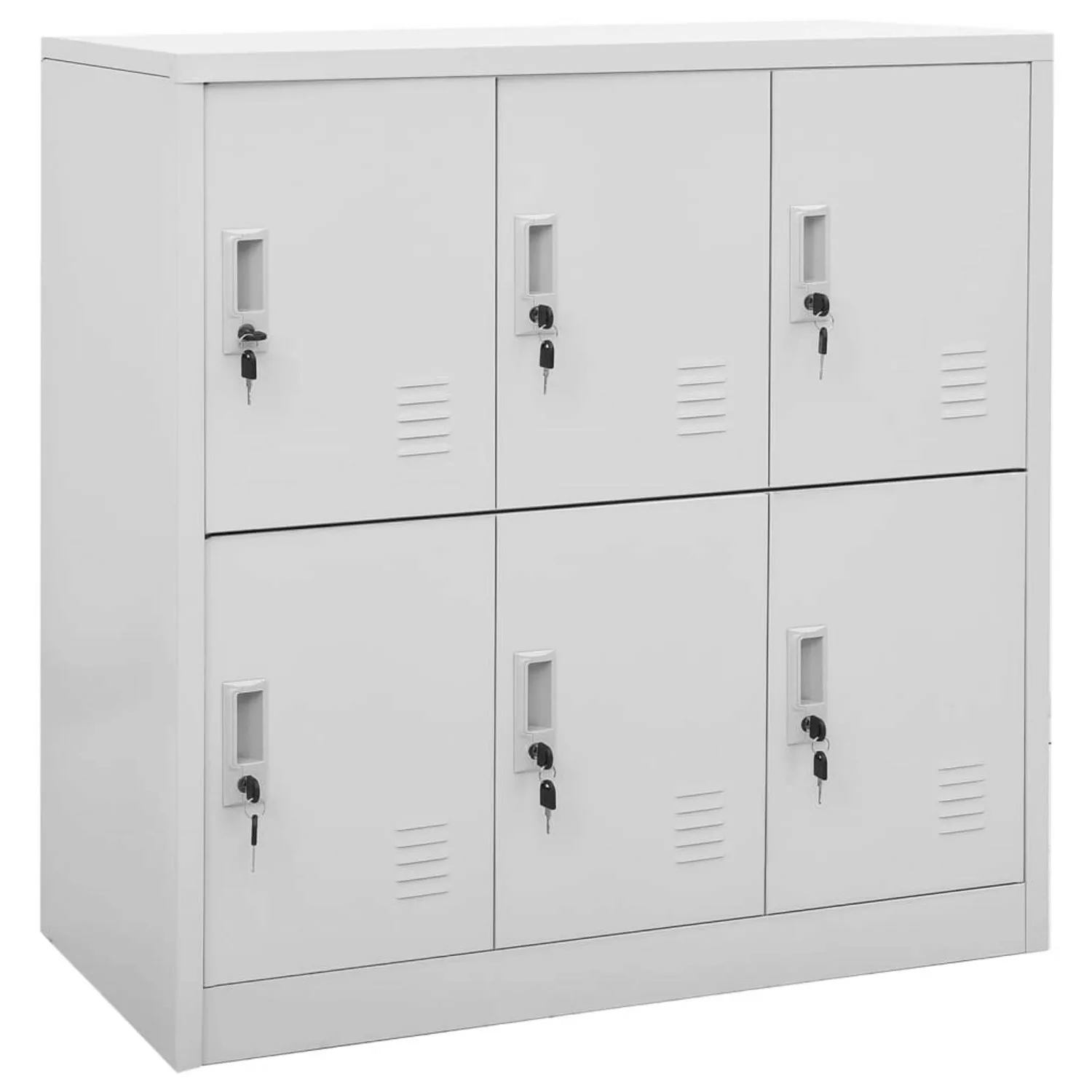 vidaXL Fächerschrank Schließfachschränke 5 Stk. Hellgrau günstig online kaufen