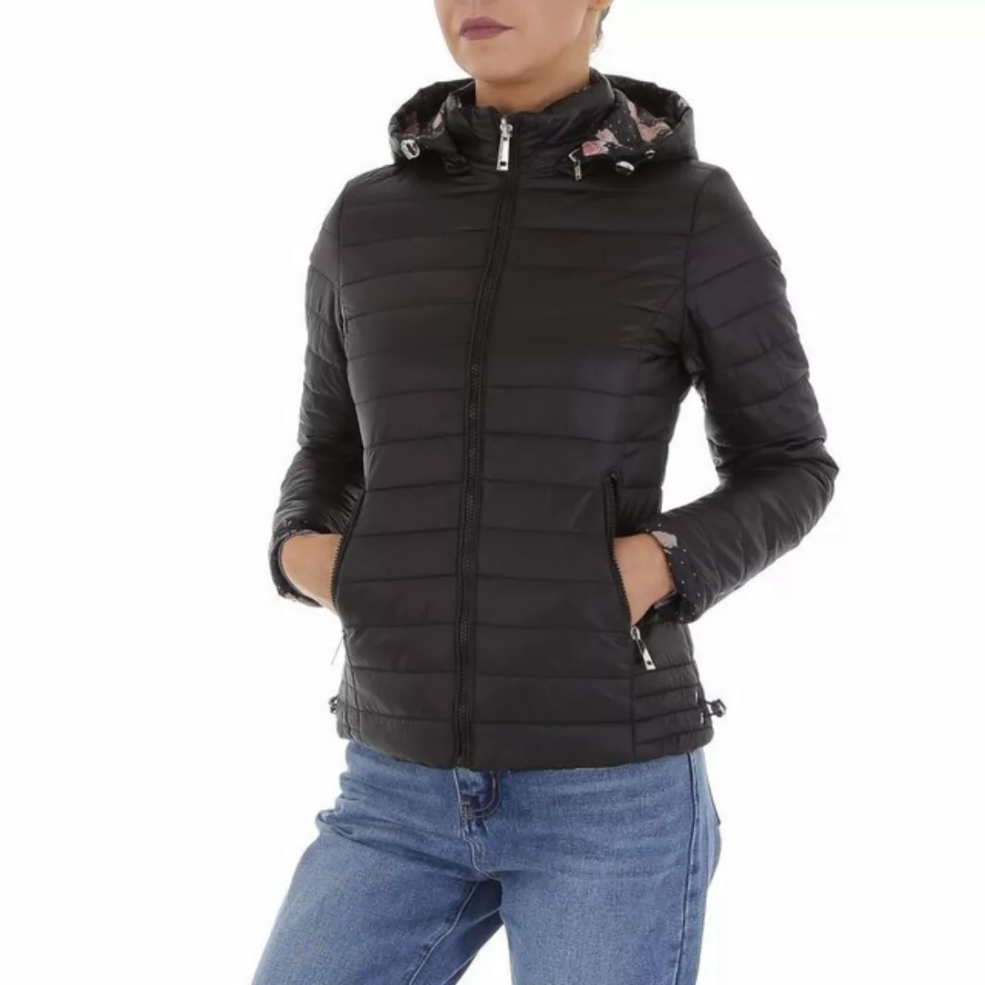 Ital-Design Steppjacke Damen Freizeit (87256431) Kapuze (abnehmbar) Geblümt günstig online kaufen