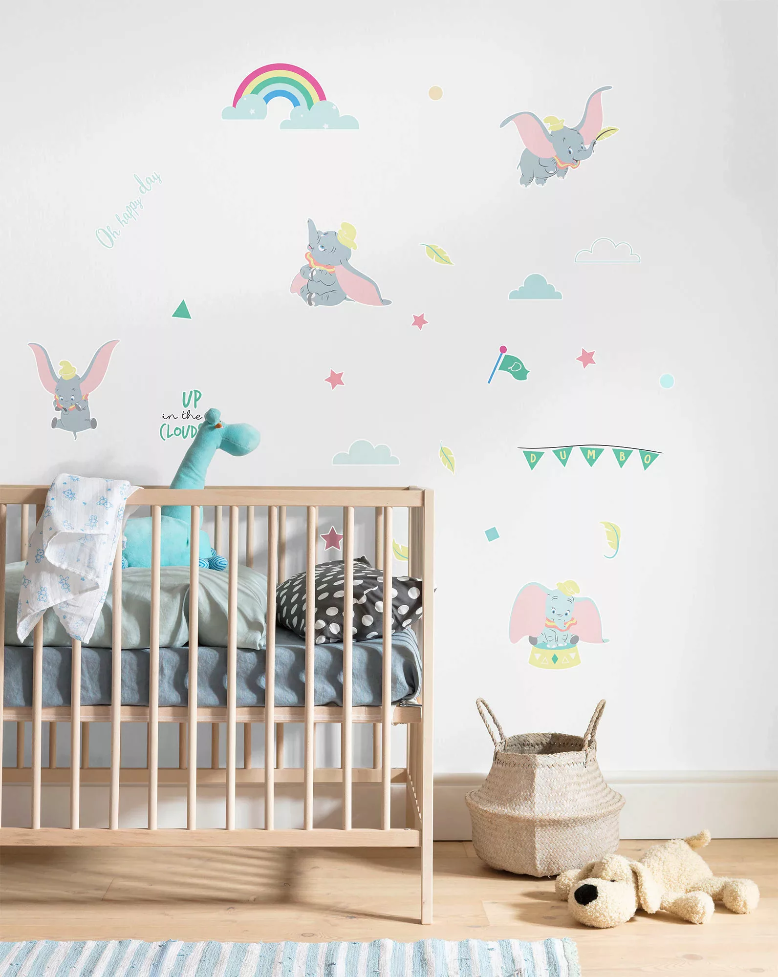 KOMAR Wandtattoo - Dumbo Daydream  - Größe 50 x 70 cm mehrfarbig Gr. one si günstig online kaufen