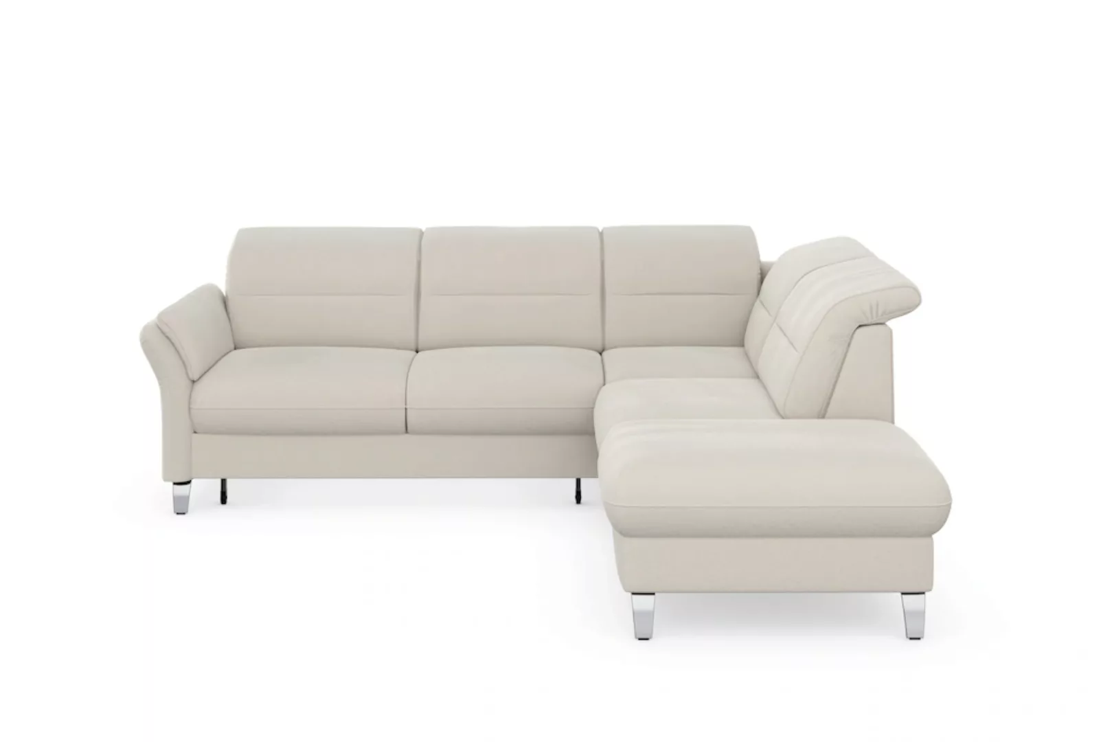sit&more Ecksofa »Grenoble L-Form mit Federkern«, wahlweise mit Bettfunktio günstig online kaufen