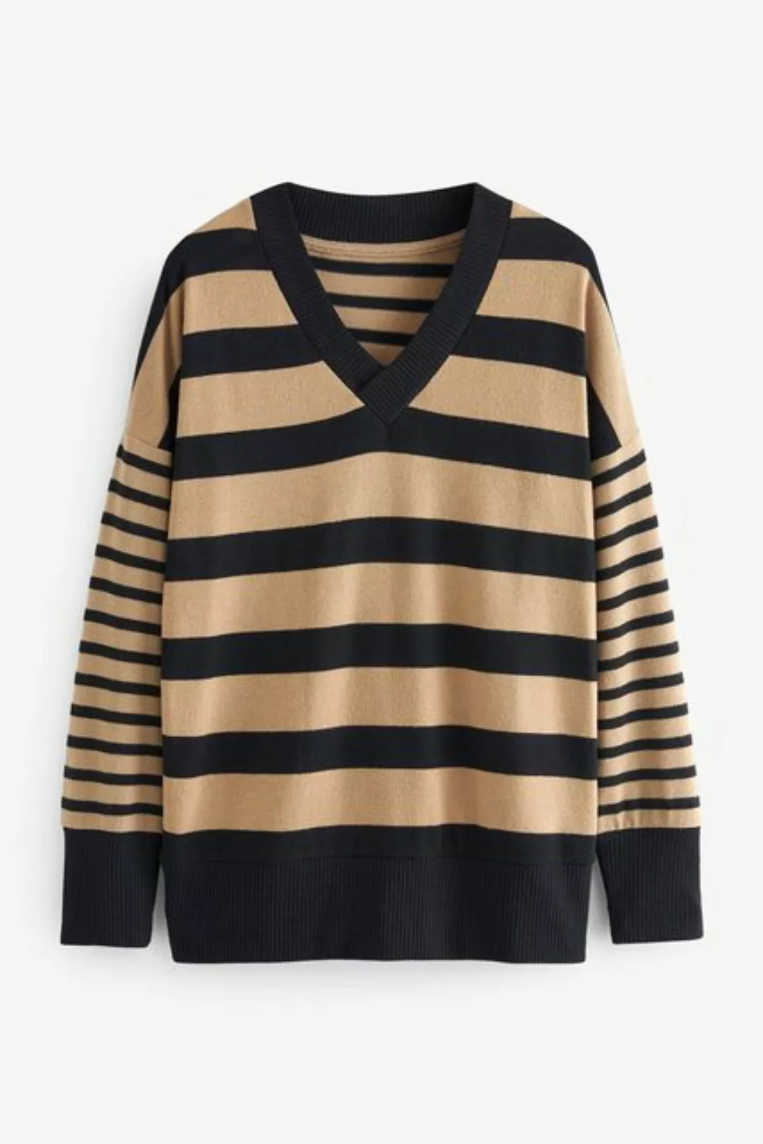 Next V-Ausschnitt-Pullover Leichter, längerer Pullover mit V-Ausschnitt (1- günstig online kaufen
