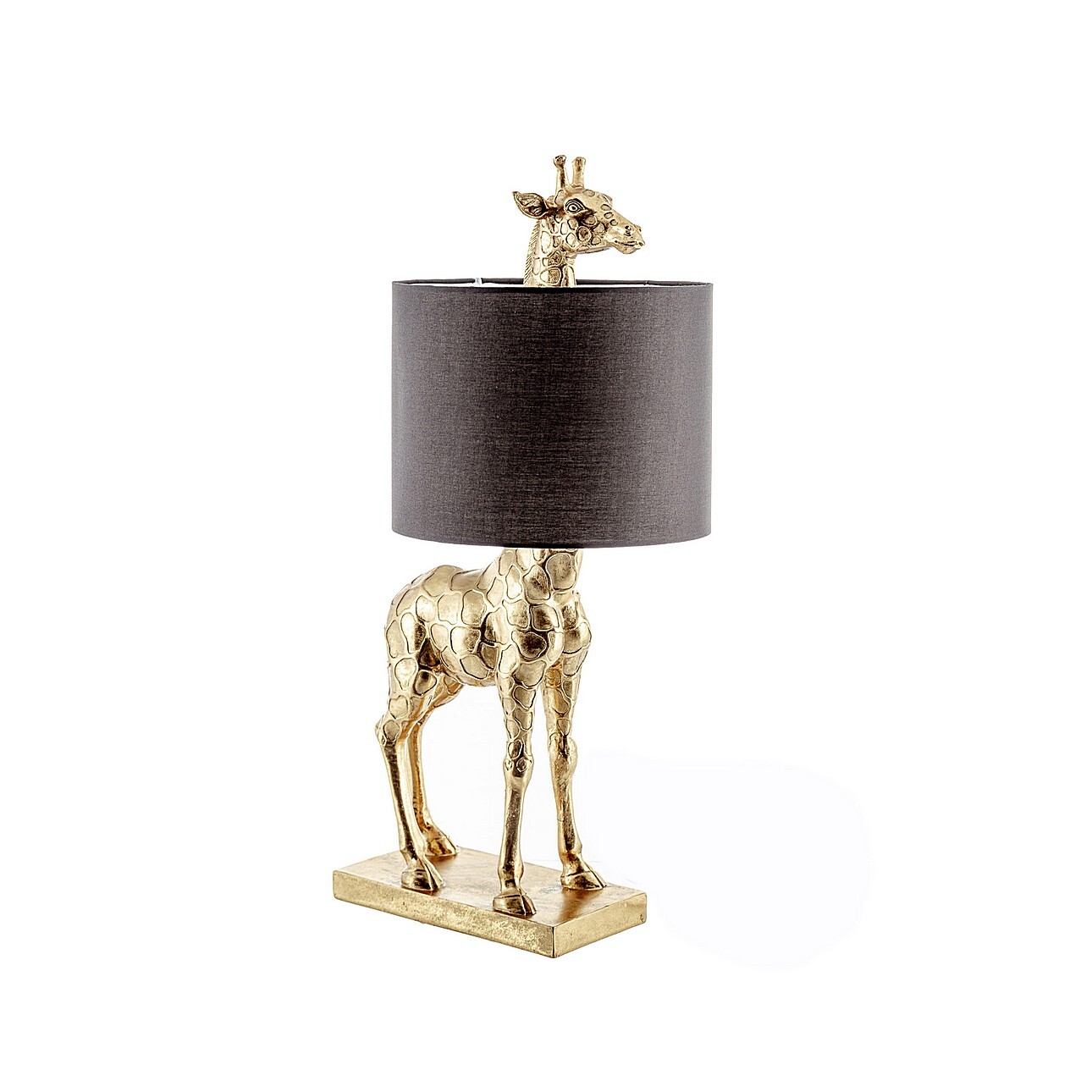 Tischlampe Gold Giraffe 70cm, 28 x 35 x 70 cm günstig online kaufen
