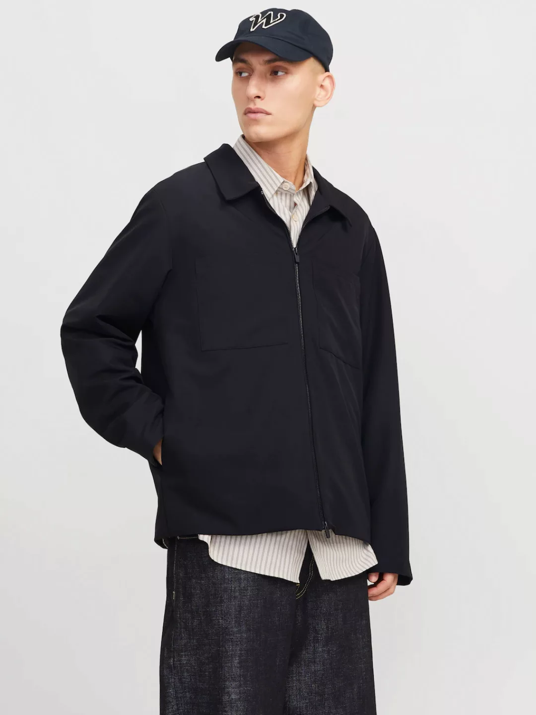 Jack & Jones Hemdjacke "JJEPERFECT SHACKET SN", ohne Kapuze, mit Brusttasch günstig online kaufen