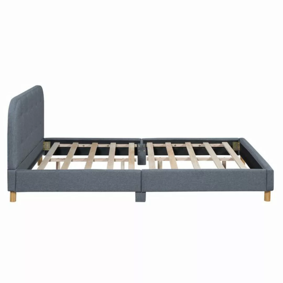 OKWISH Polsterbett Kinderbett Gästebett, minimalistisches Styling, Leinen ( günstig online kaufen