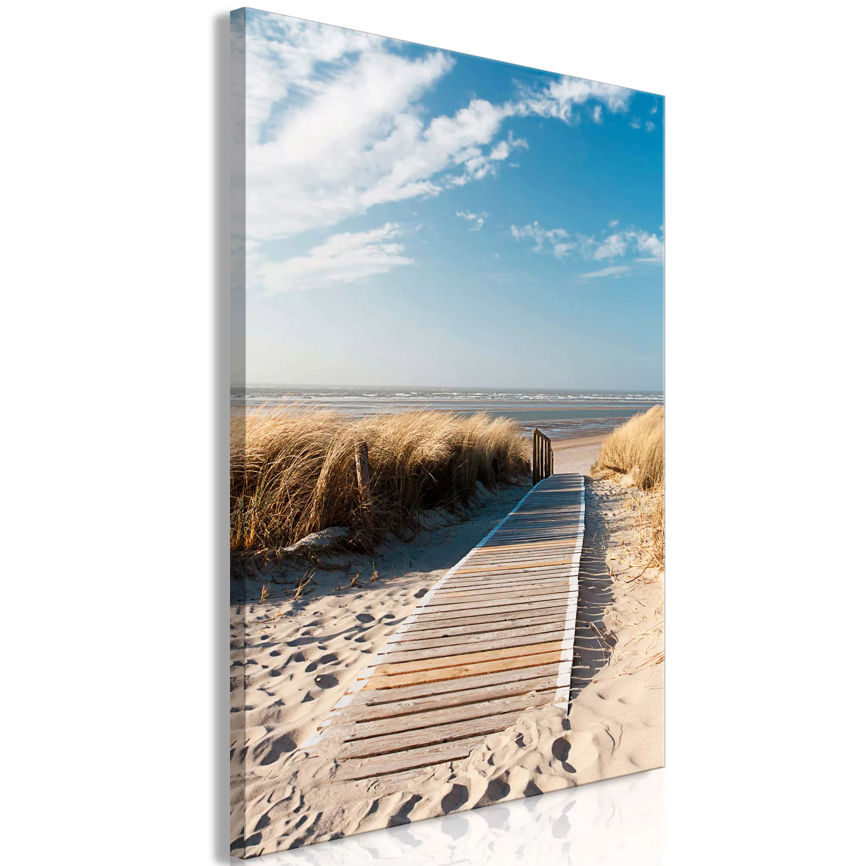 Wandbild - Lonely Beach (1 Part) Vertical günstig online kaufen