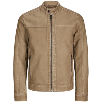 Jack & Jones Lederimitatjacke JJEWARNER WASHED PU JACKET NOOS mit Bandkrage günstig online kaufen