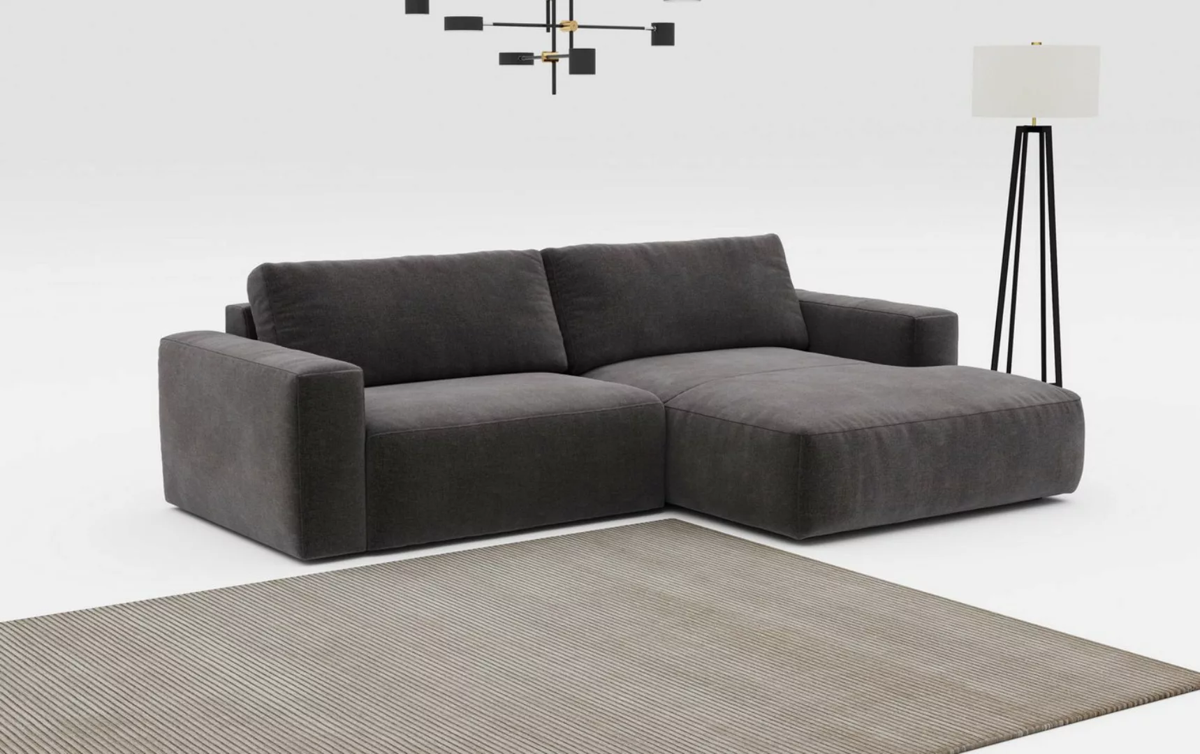 COTTA Ecksofa Lasso L-Form, mit breiter Recamiere im trendigen Cord oder an günstig online kaufen