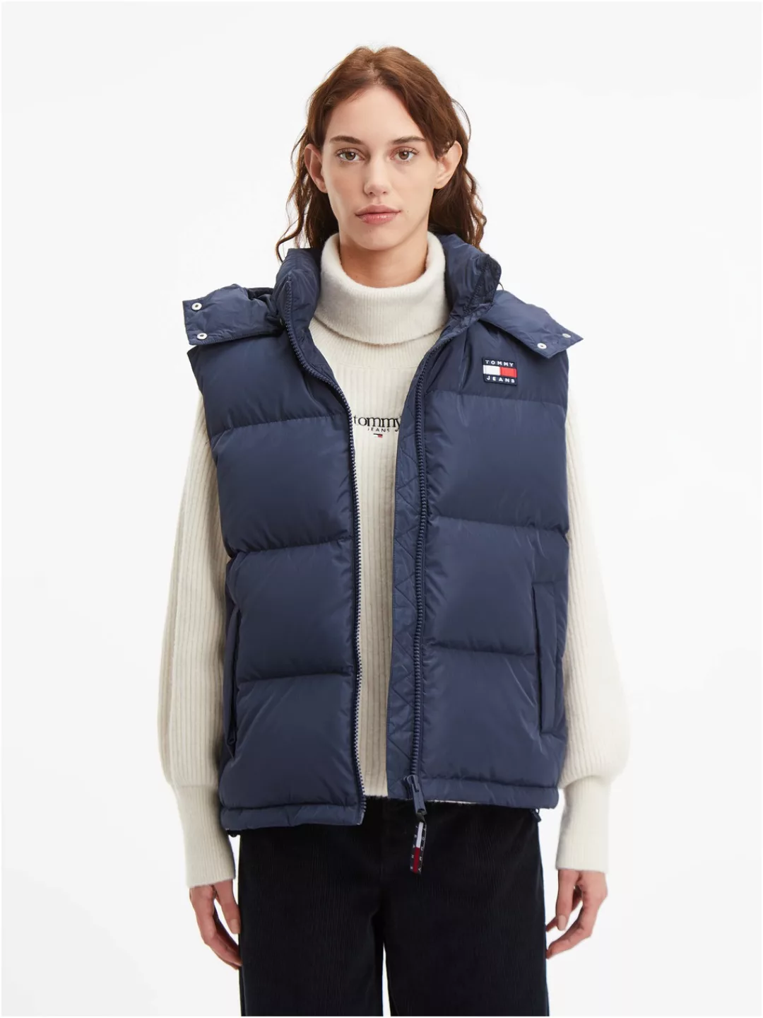 Tommy Jeans Steppweste "TJW ALASKA PUFFER VEST", mit Aufhänger am Kragen günstig online kaufen