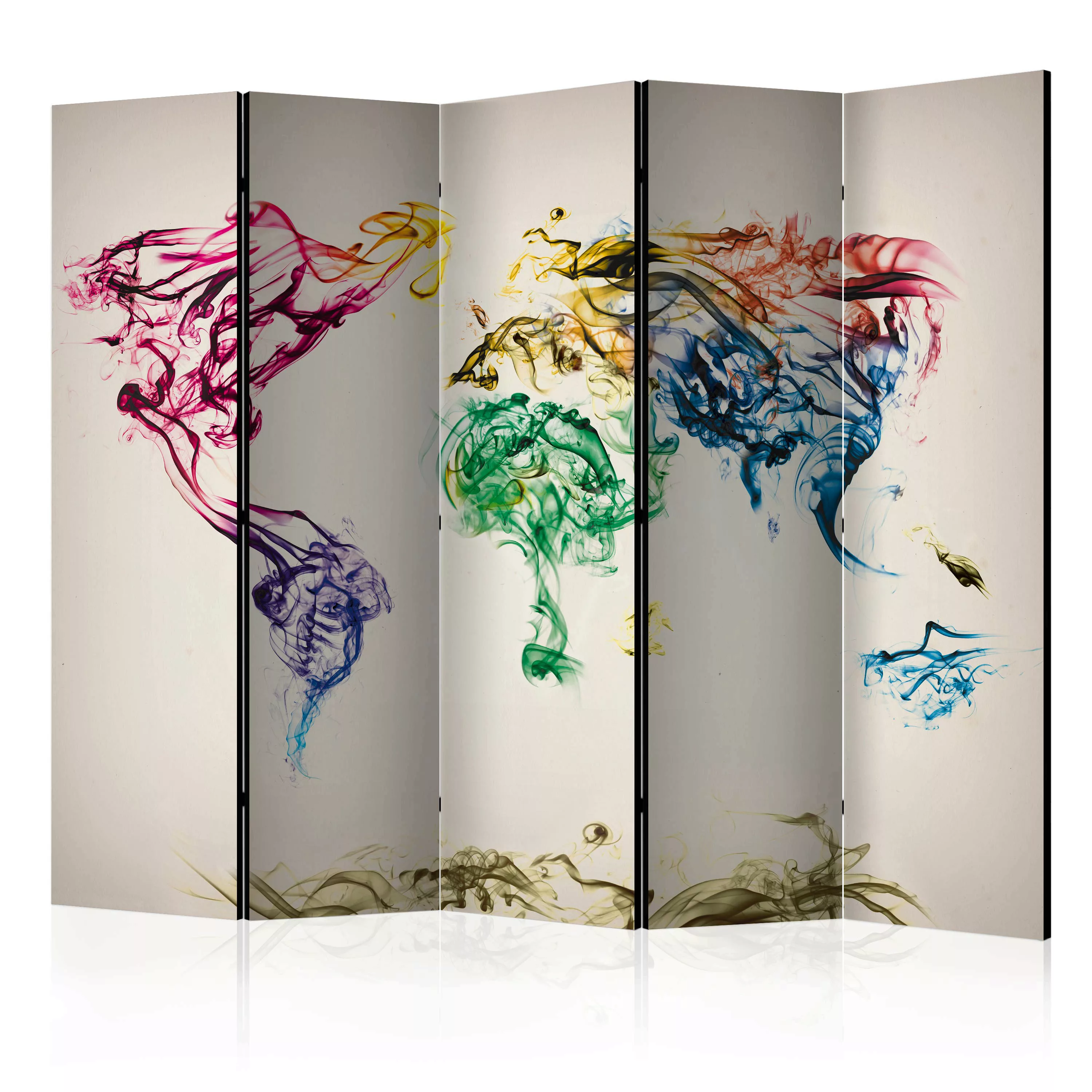 5-teiliges Paravent - Dancing Smoke Trails Ii [room Dividers] günstig online kaufen