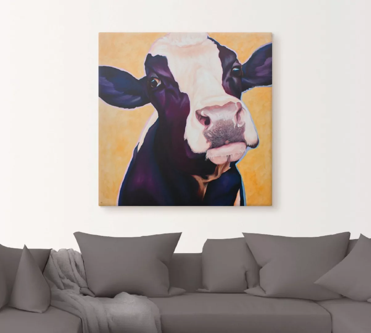 Artland Leinwandbild "Kuh Gertie", Haustiere, (1 St.) günstig online kaufen
