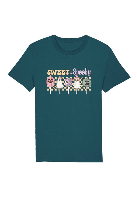 F4NT4STIC T-Shirt Retro Halloween Sweet & Spooky Premium Qualität, Hallowee günstig online kaufen